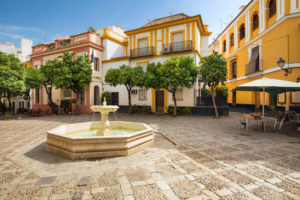 Barrio Santa Cruz distriktet i sevilla